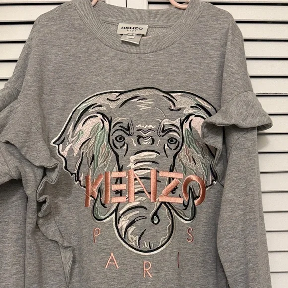 kenzo grey dress Kenzo Black Shirt Dress - BOPF